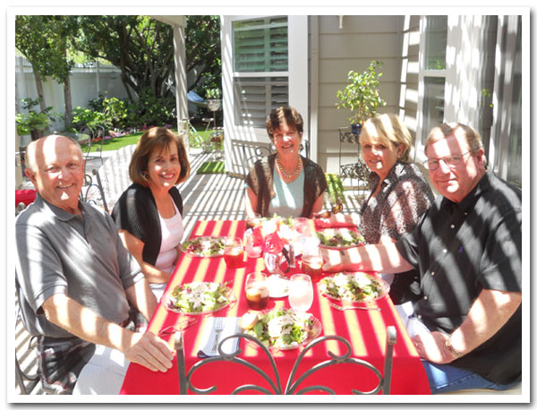 Bill and Carol Temple, Marti Unger, and Karen and John Tillis